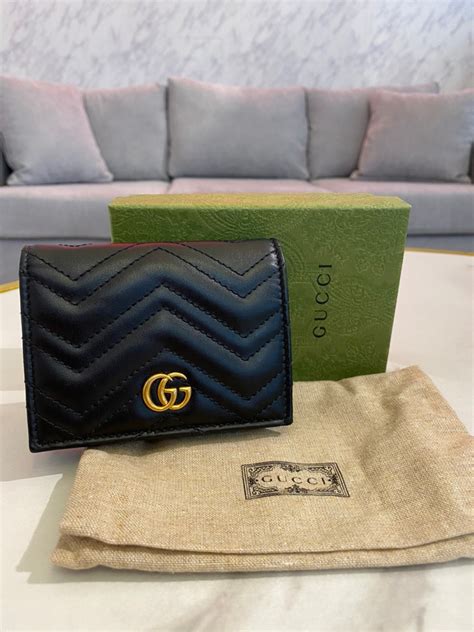 gucci marmont 短 夾 價錢|Gucci古馳 GG Marmont 皮革卡片短夾 (包包配件小皮件,卡夾) ｜IF.